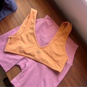 SET Active Orange and Pink Sports Bra Intimates